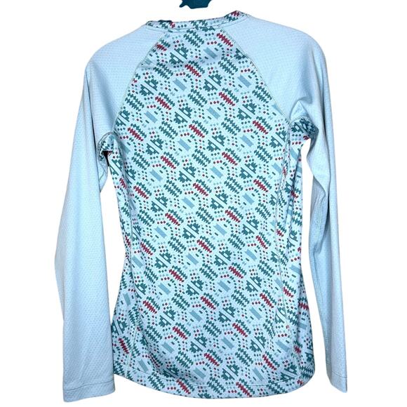 Patagonia Capilene Midweight Crew Base Layer Top Women's Small Blue Aztec - Picture 8 of 12